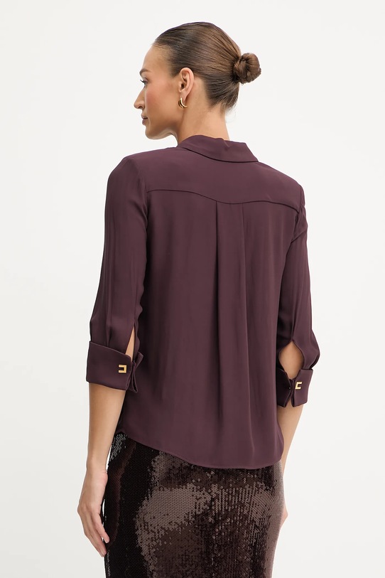 Ρούχα Πουκάμισο Elisabetta Franchi CA12256E2 μπορντό