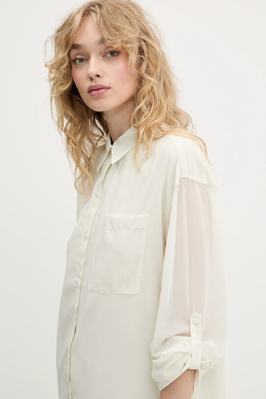 Calvin Klein koszula beżowy LV044B902G