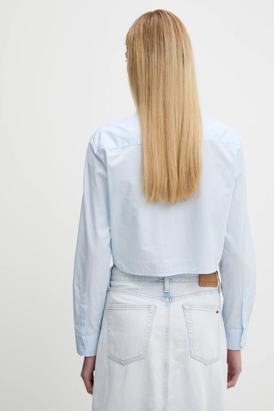 Îmbrăcăminte Tommy Jeans cămașă din bumbac DW0DW21400 albastru