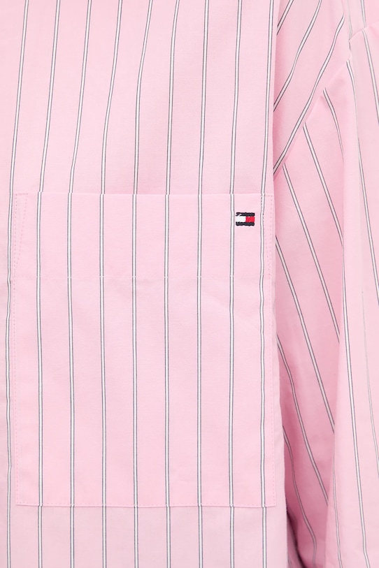 Бавовняна сорочка Tommy Hilfiger WW0WW45892 рожевий