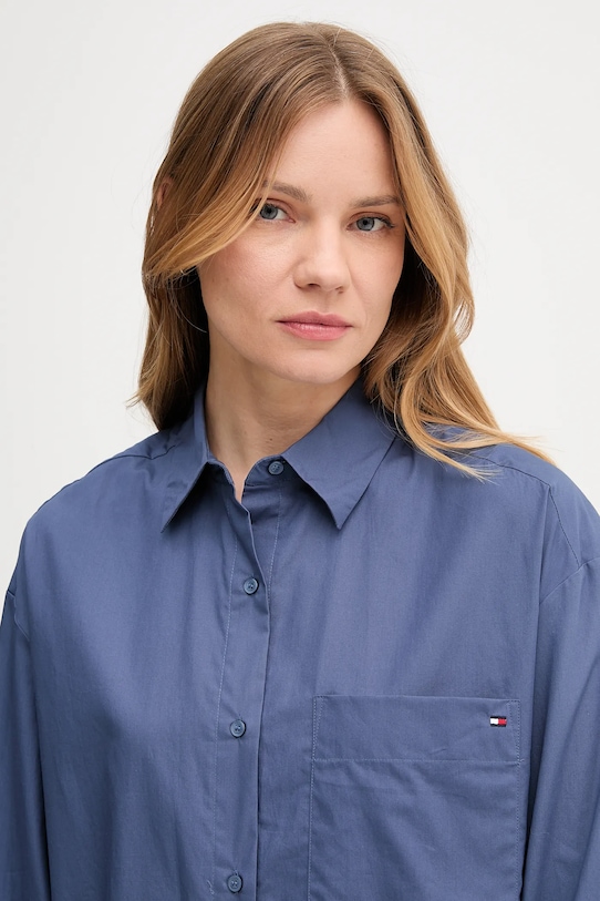 Tommy Hilfiger koszula bawełniana granatowy WW0WW45892