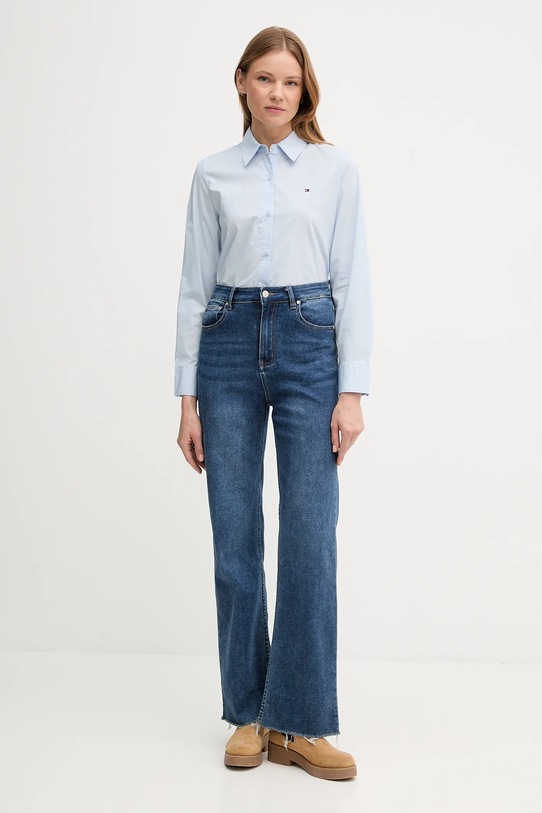 Πουκάμισο Tommy Hilfiger WW0WW47169 μπλε AW25