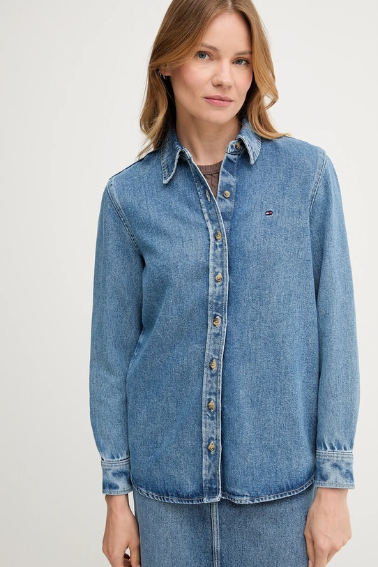 Джинсовая рубашка Tommy Hilfiger голубой WW0WW47219