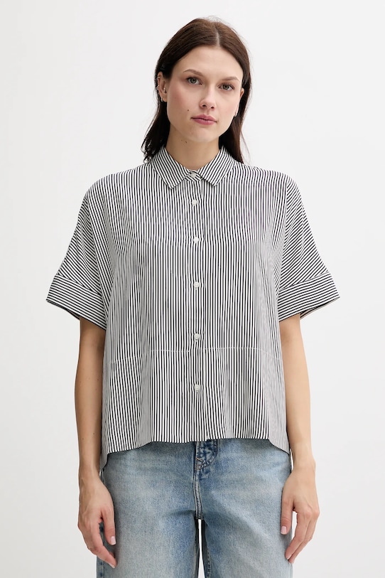 Рубашка Tommy Hilfiger узор тёмно-синий WW0WW45883