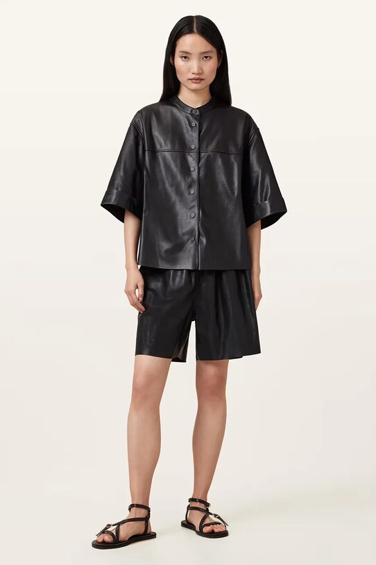 AllSaints koszula skórzana JENNA W076PC