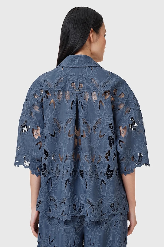 Košile AllSaints CHARLI modrá W098PC