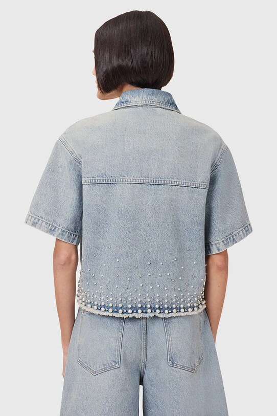 AllSaints koszula jeansowa TOVE W116PC niebieski