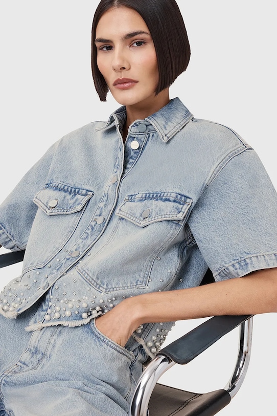 Džínová košile AllSaints TOVE W116PC