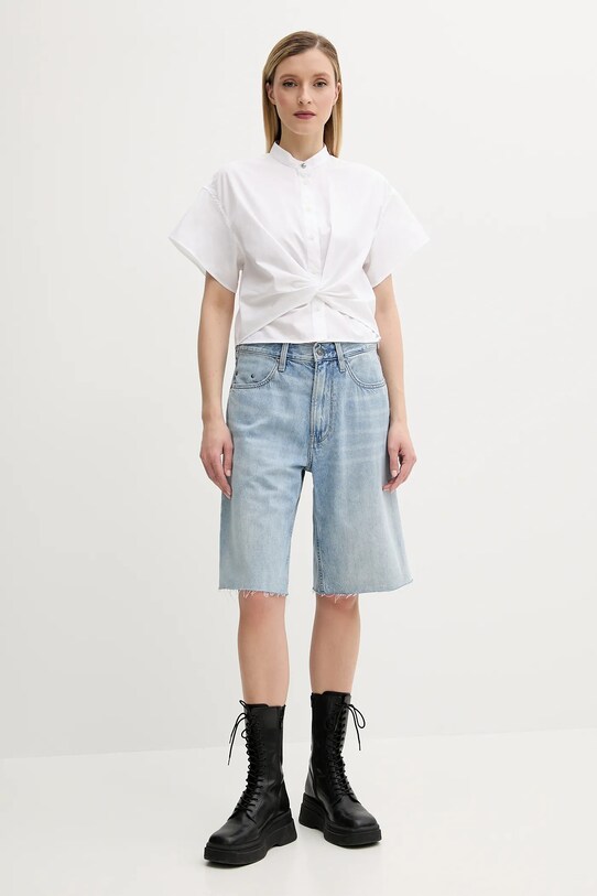Bavlnená košeľa Rag & Bone WAW25PA0107610 biela AW25