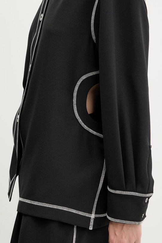 Stine Goya cămașă SG.PF25.S029.2369 negru