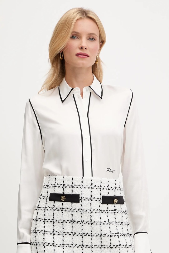 Πουκάμισο Karl Lagerfeld λευκό A3W11012