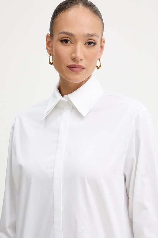 Bavlnená košeľa Karl Lagerfeld béžová A3W11020