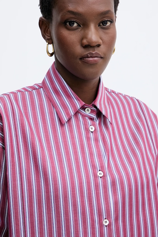 Bavlnená košeľa Simona Corsellini burgundské A25CPCA01201