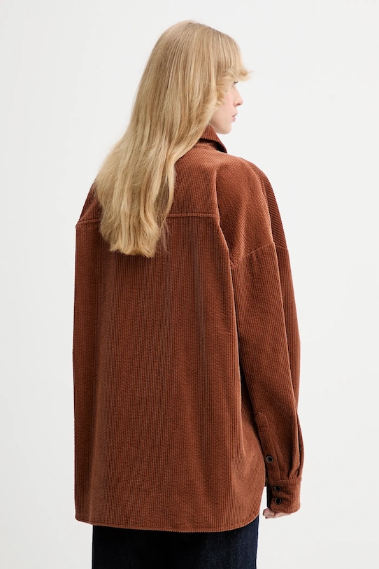 Odzież Gestuz koszula bawełniana 10910624 brązowy