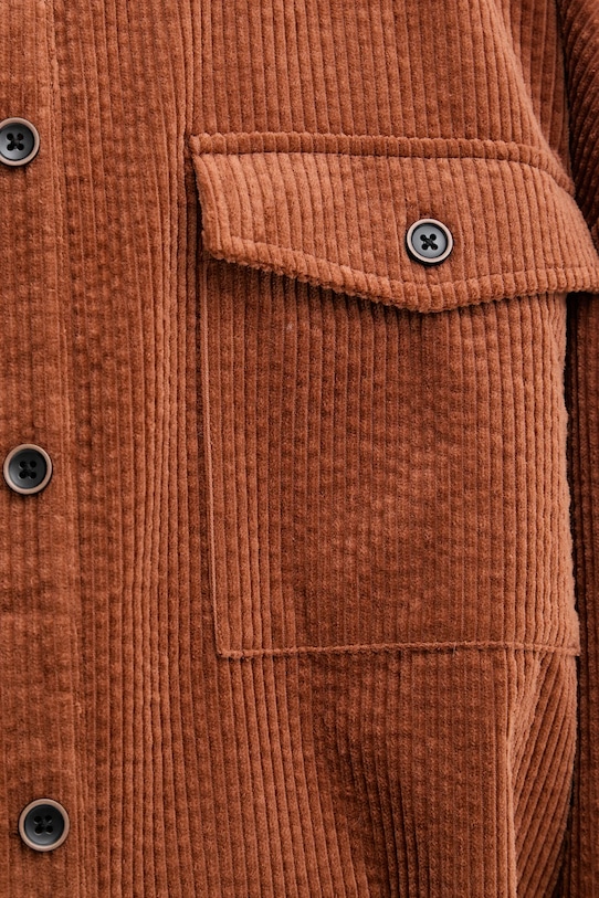 Gestuz koszula bawełniana 10910624 brązowy