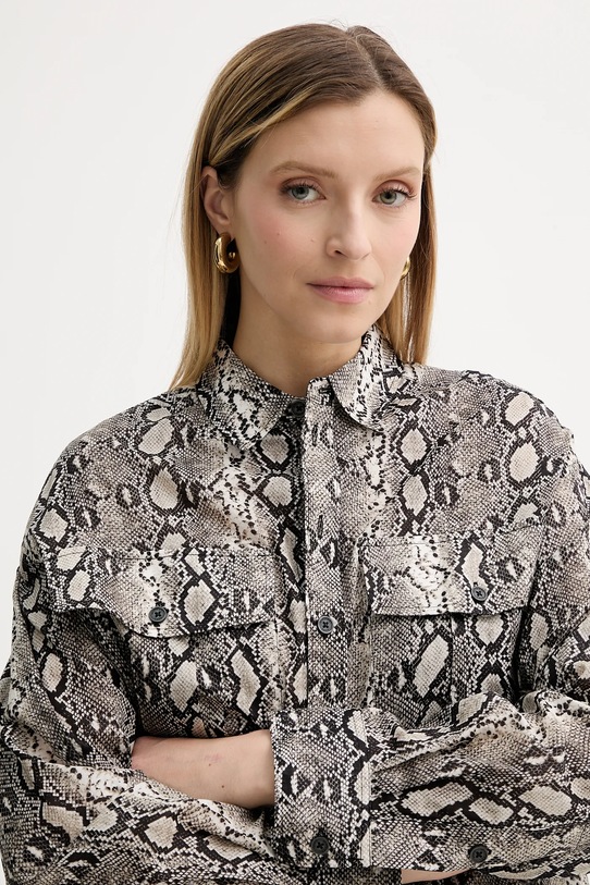 Bavlněná košile MICHAEL Michael Kors béžová MT540WAK6A