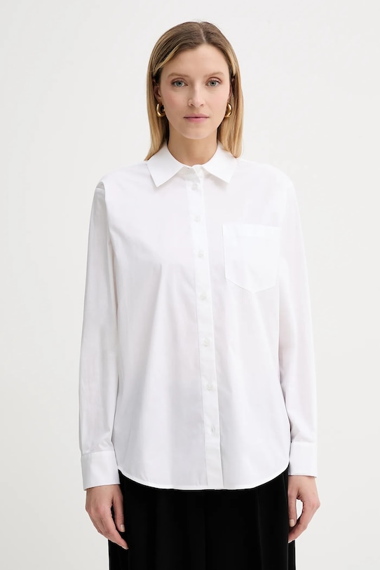 Košile MICHAEL Michael Kors hladký bílá MT540TYF4C