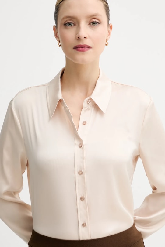 Košeľa Guess CONCETTA béžová W5YH03.WF1T2