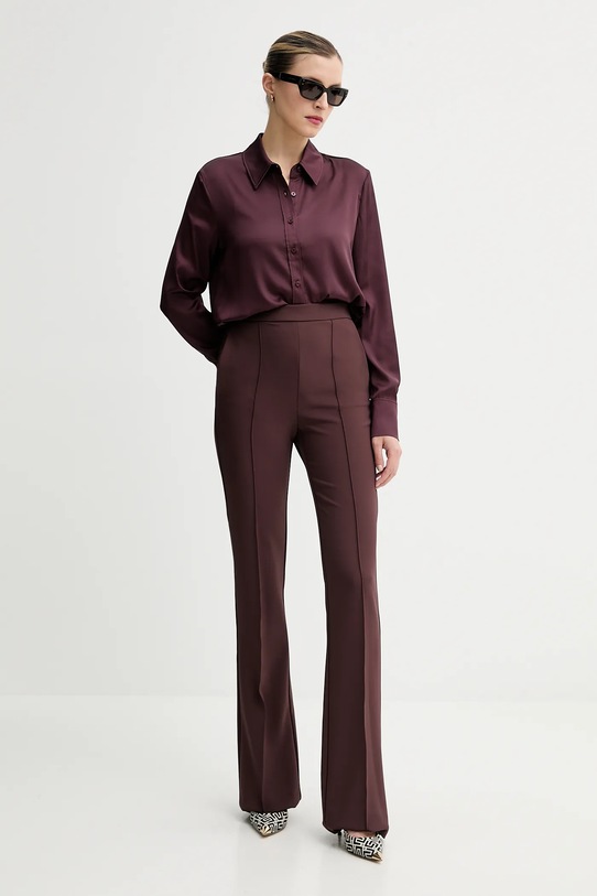 Guess cămașă CONCETTA W5YH03.WF1T2 burgundia AW25