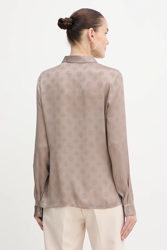 Odzież Guess koszula MARTHE W5YH1A.WHCR2 beżowy