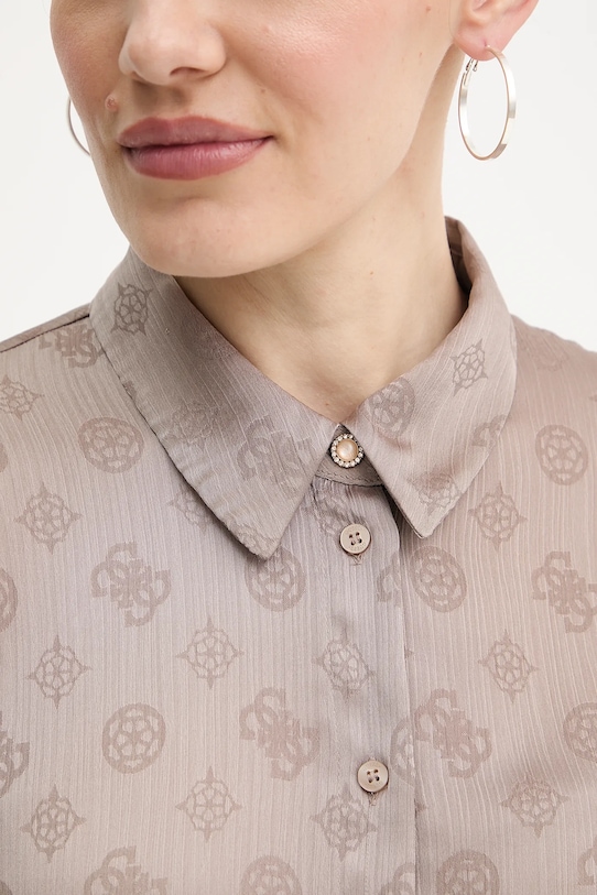 Guess koszula MARTHE W5YH1A.WHCR2 beżowy