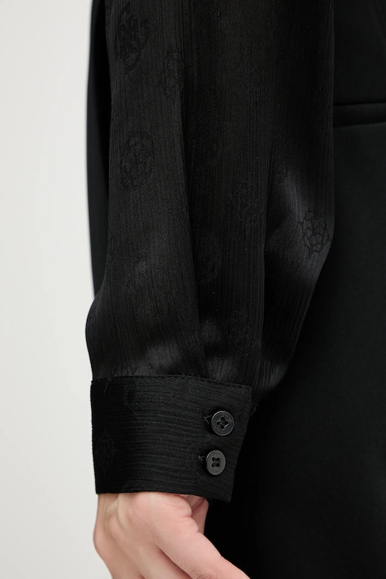 Guess cămașă MARTHE W5YH1A.WHCR2 negru