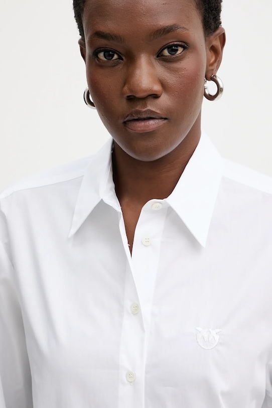 Pinko koszula bawełniana biały 105591.A2T4