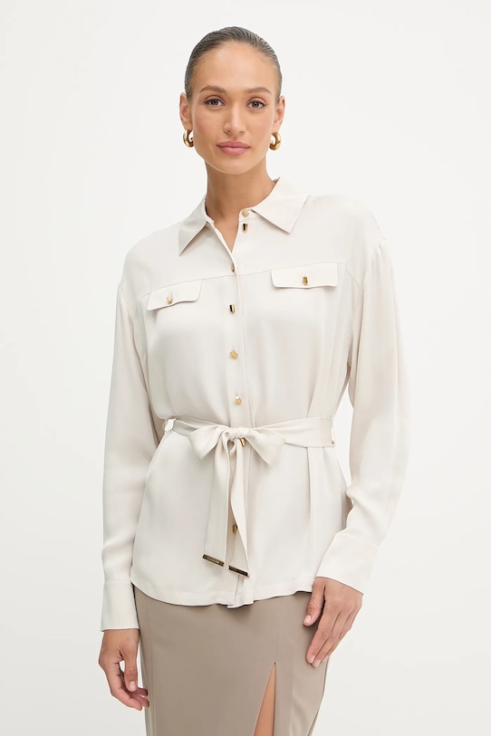 Marciano Guess koszula ANITA klasyczny beżowy 5YGH13.7356A