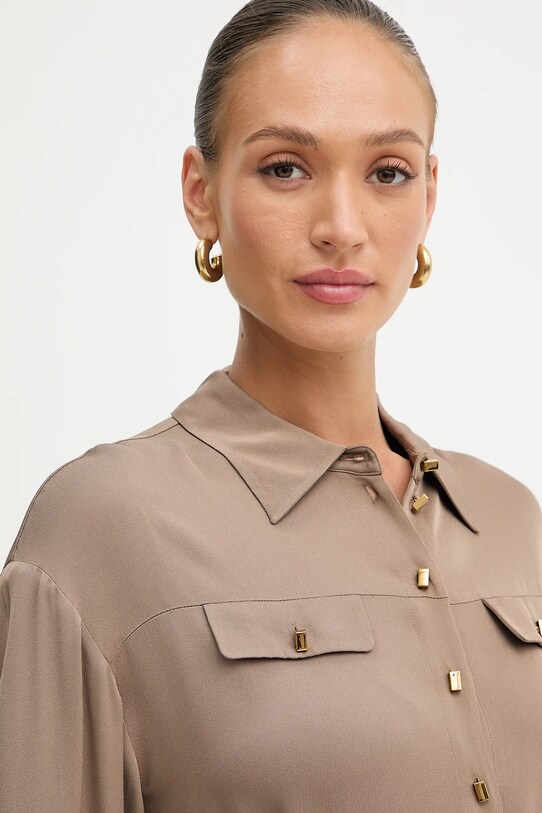 Marciano Guess koszula ANITA brązowy 5YGH13.7356A