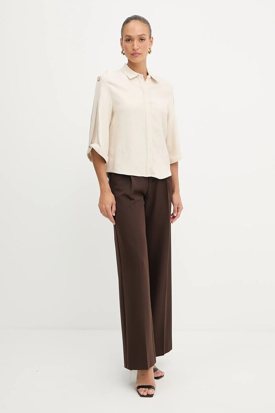 Košeľa Marciano Guess WHITNEY 5YGH02.7337A béžová AW25