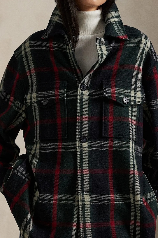 Polo Ralph Lauren shirt with wool blend Woven Sport 211971524 green