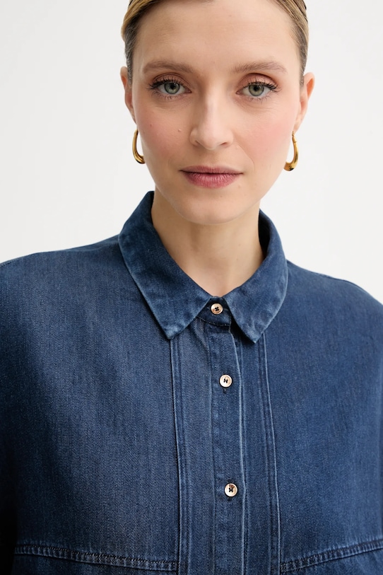 Fracomina cămașă jeans albastru FJ25WT6004W78301