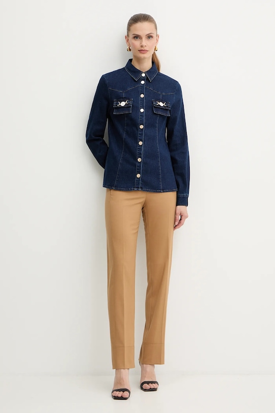 Fracomina koszula jeansowa FS25WT6004W78201 niebieski AW25