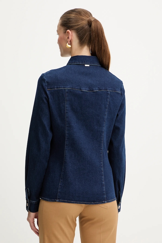 Odzież Fracomina koszula jeansowa FS25WT6004W78201 niebieski