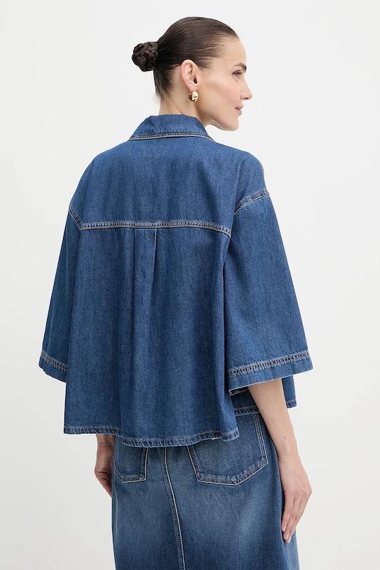 Odzież Weekend Max Mara koszula jeansowa ENZA 2525116081600 granatowy
