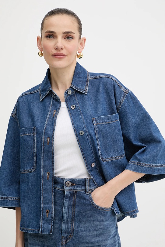 Weekend Max Mara koszula jeansowa ENZA granatowy 2525116081600