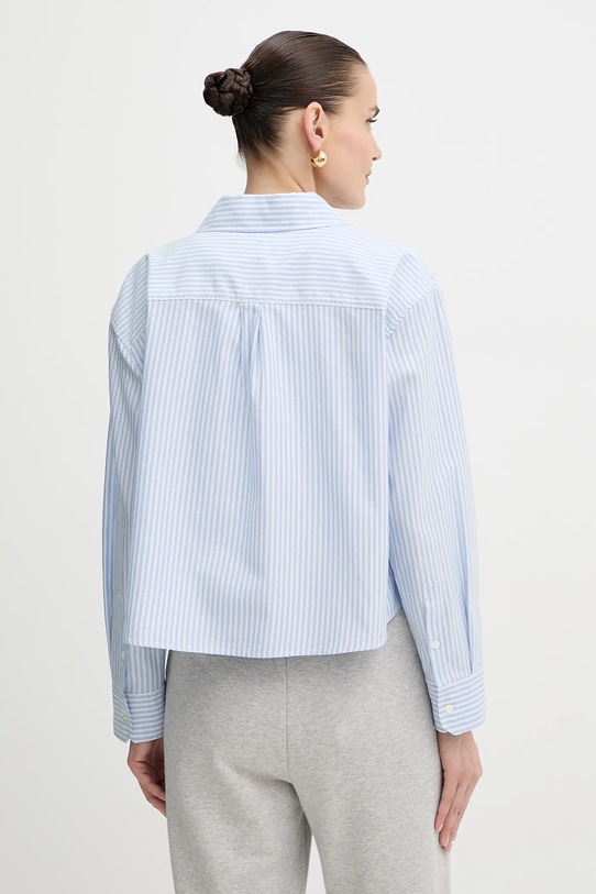 Ruházat Weekend Max Mara pamut ing NUORO 2525116111600 kék