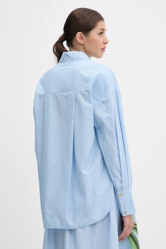 Дрехи Памучна риза Farm Rio 332582 син