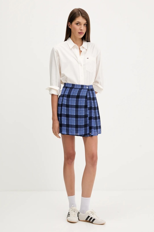 Tommy Jeans koszula bawełniana DW0DW21451 beżowy AW25