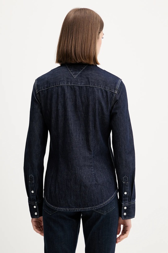 Ρούχα Τζιν πουκάμισο Tommy Jeans DW0DW21653 σκούρο μπλε