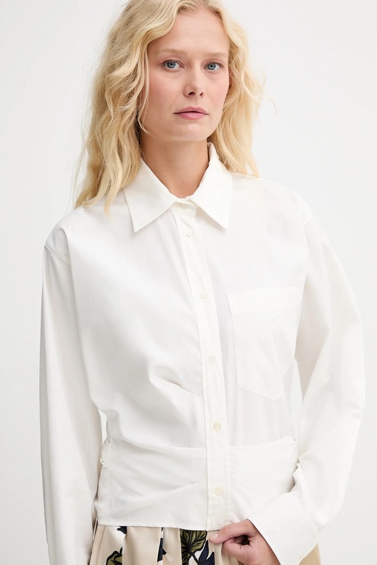 Weekend Max Mara koszula bawełniana FRESCO beżowy 2525116072600