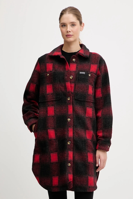 Columbia geacă cu aspect de cămașă Wildest Venture necaptusit rosu 2136171