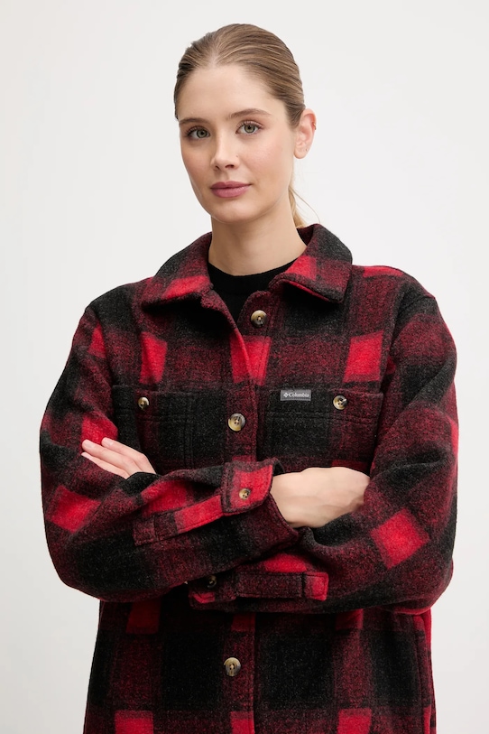 Columbia geacă cu aspect de cămașă Wildest Venture rosu 2136171