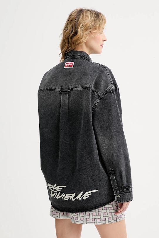 Îmbrăcăminte Kenzo cămașă jeans FF62DC2506C8 gri