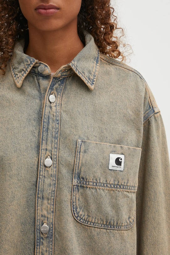 Джинсовая рубашка Carhartt WIP W' Georgia бежевый I035823.3FUGD