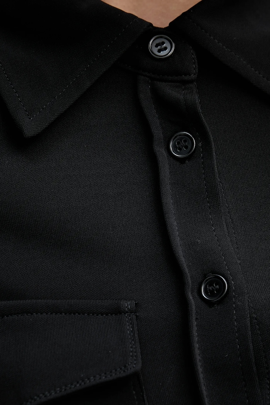 Košulja Sisley 54HXLQ09M crna