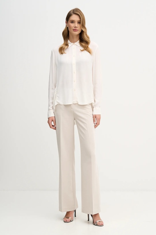 Sisley koszula 5IDTLQ09G beżowy AW25