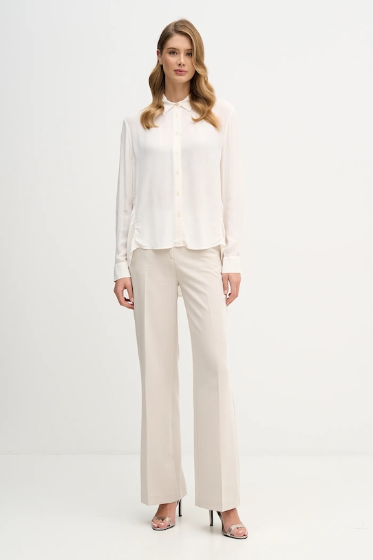 Sisley koszula 5IDTLQ09G beżowy AW25