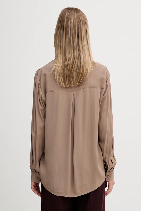 Odzież Sisley koszula 5IDTLQ09G brązowy