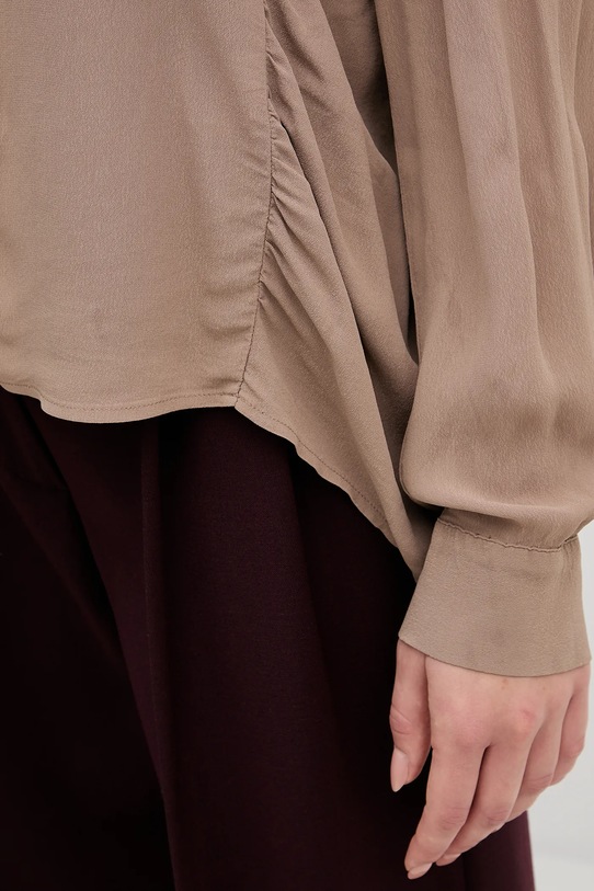 Sisley koszula 5IDTLQ09G brązowy